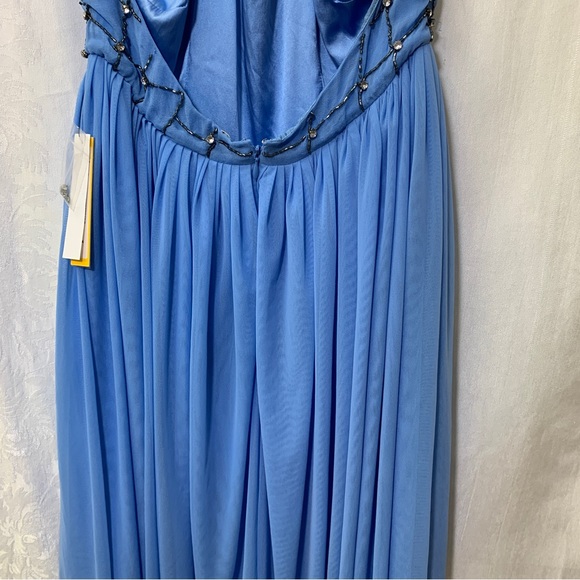 Alice & Olivia Silk Mini Beaded Dress Sky Blue NWT Size Small NWT - Picture 5 of 5